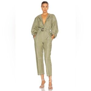 Jonathan Simkhai Annika Puff-Sleeve Stretch-Cotton Jumpsuit